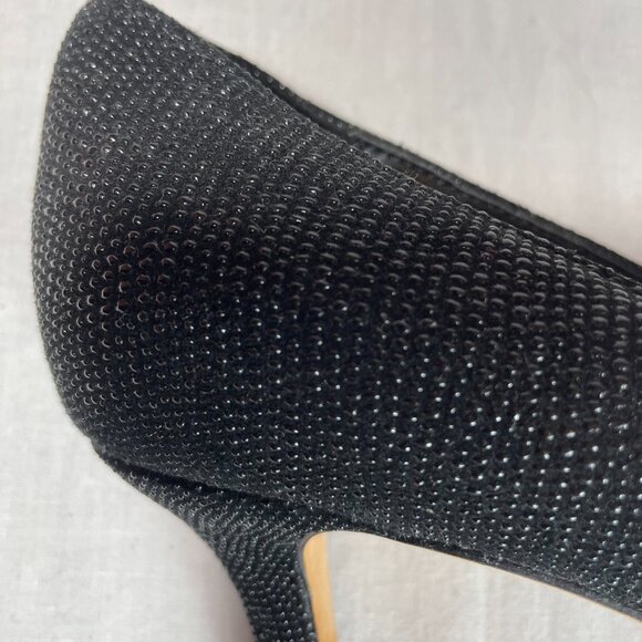 Vaneli Linden Rodi Embossed Leather Pumps 2.5" Kitten Heels Black Size 7.5M - Picture 2 of 10